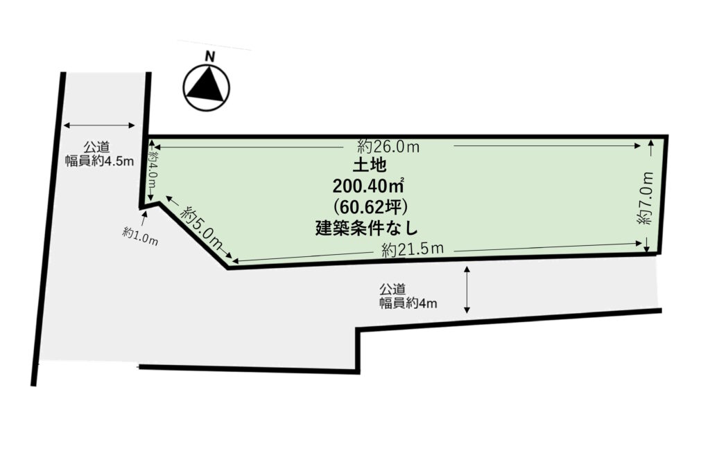 【成約済】香芝市良福寺【建築条件なし土地】