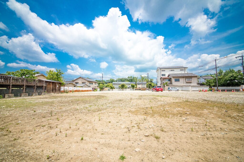 【奈良県道80号線奈良名張線沿い】奈良市高畑町の土地【建築条件無し土地】